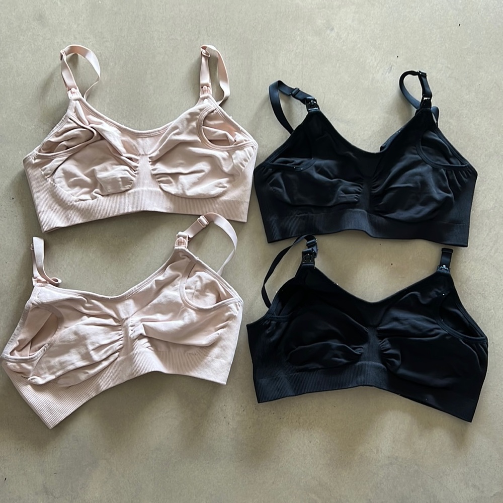 Bravado Basics nursing/pumping bras size Medium set of 4